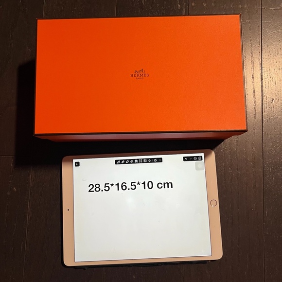 Hermes medium empty box case decoration storage orange tissue + book - Picture 1 of 12